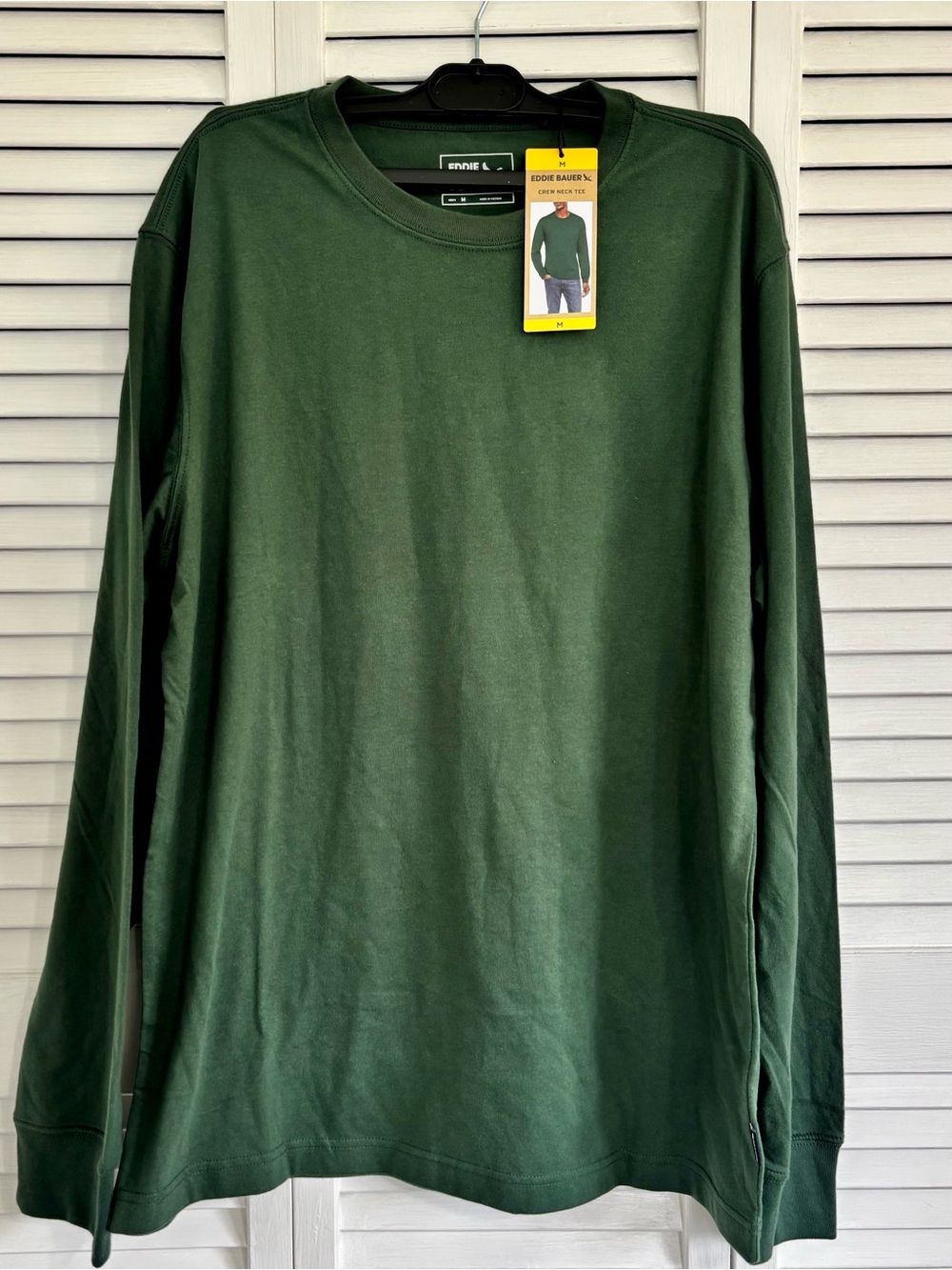 Eddie Bauer Men's Green Size M, Long Sleeve, Classic Fit, NWT